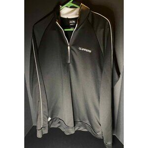 Adidas Climalite LA Clippers 1/4 Zip Mens L Pullover Black Jacket